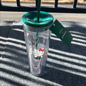 Starbucks Hello Kitty Plastic Cold Cup 2025 Limited Edition Collab